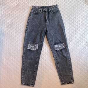 Distressed Mom jeans